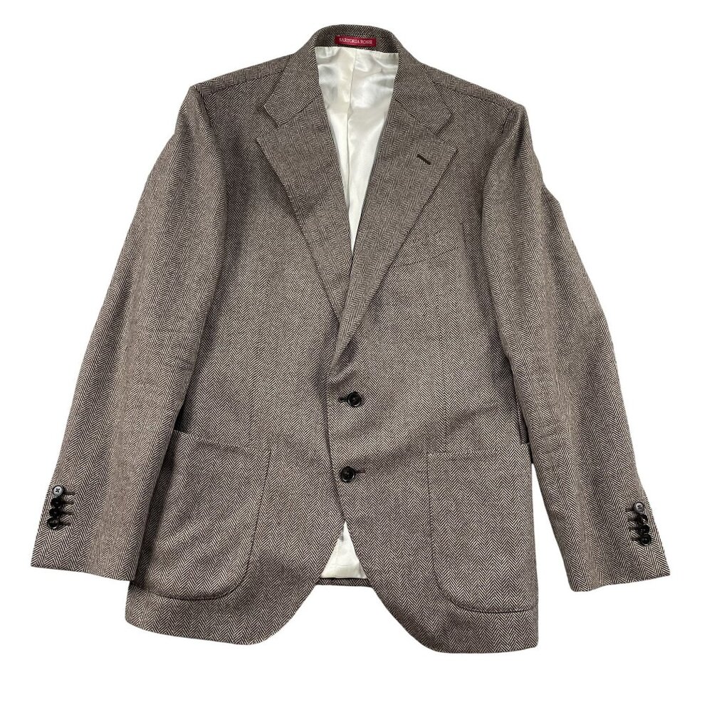 Sartoria Rossi Blazer Mens 42R Fratelli Itallia Di Delfino Made in Italy Herring